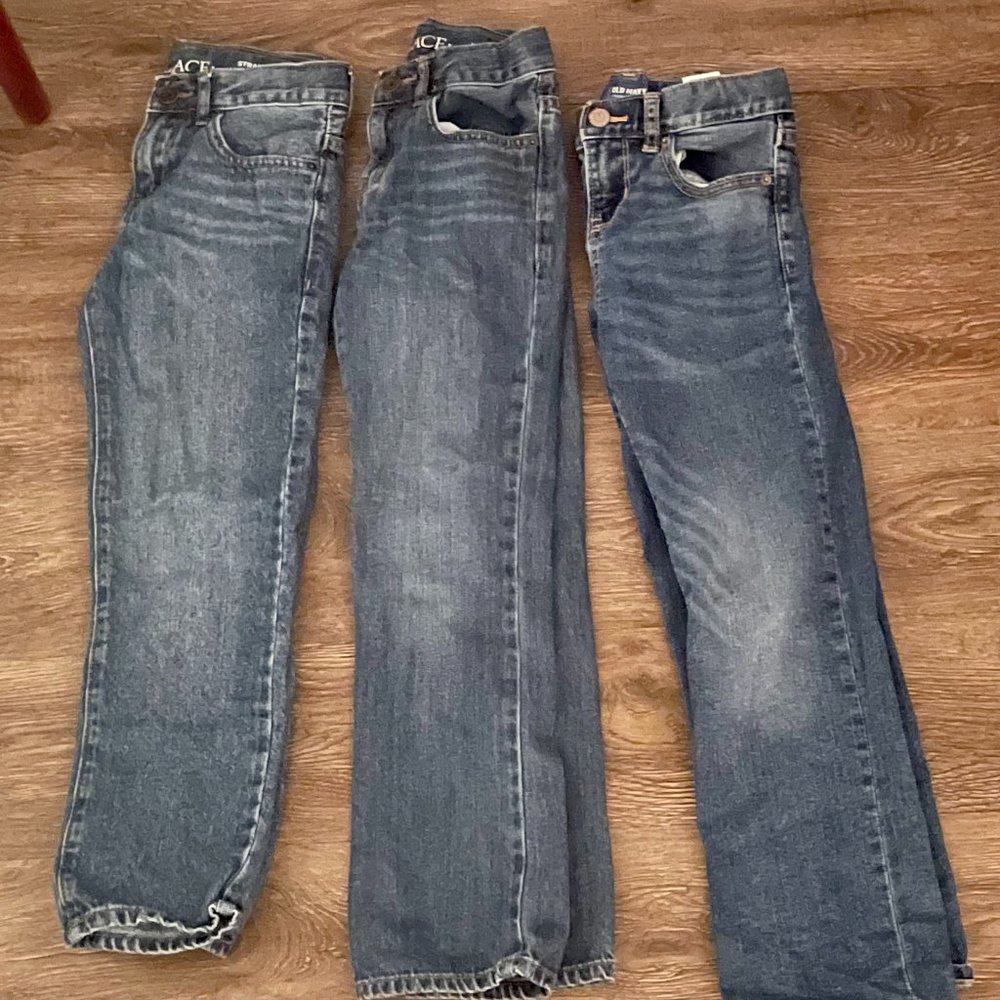 3 pair size 7 childrens place jeans